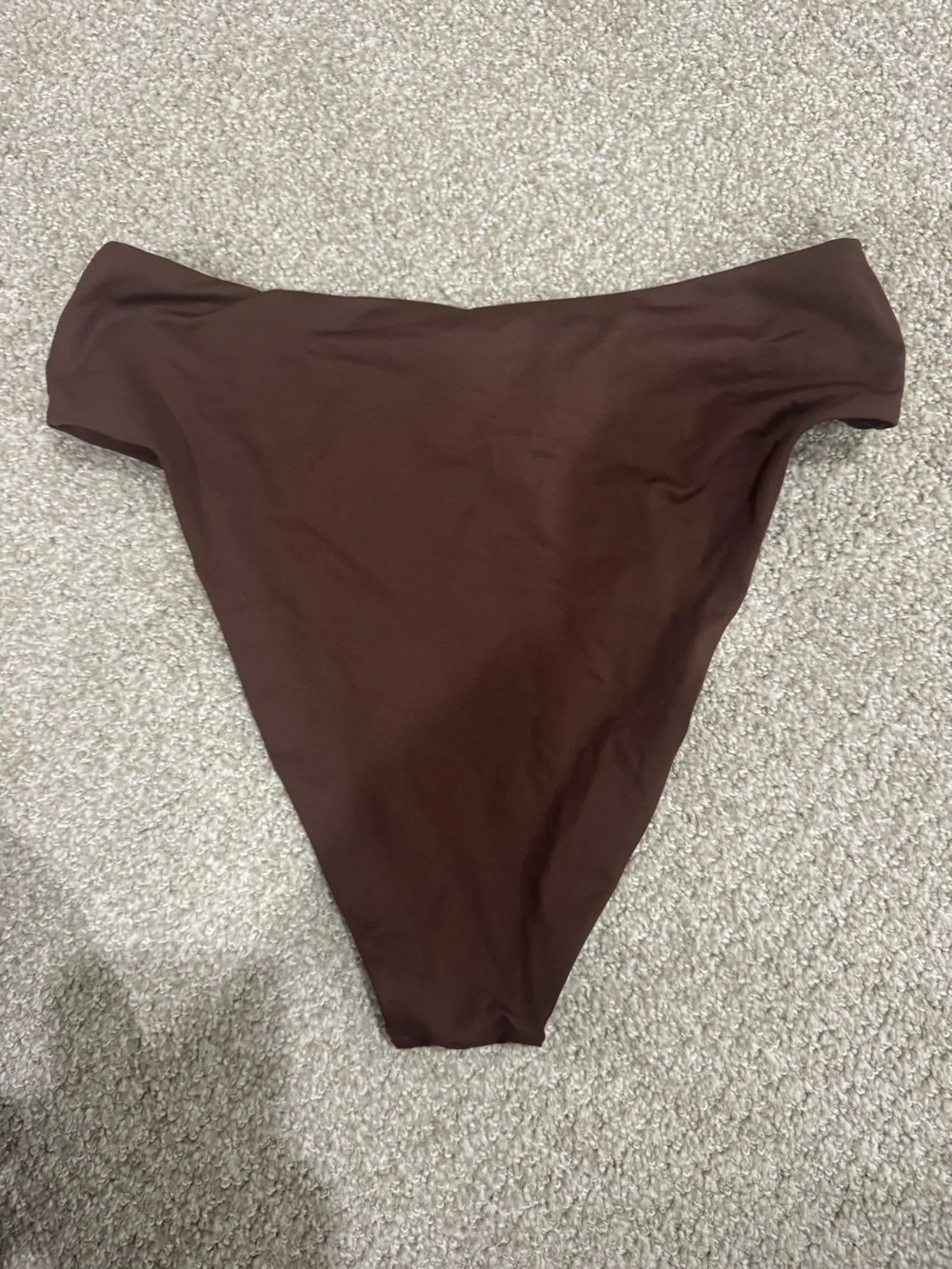 SKIMS Cocoa Brown High Waisted Cheeky Bikini Bottom